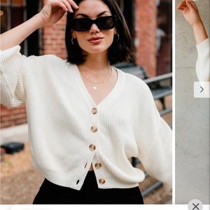 ABLE Marlene Cropped Cardigan